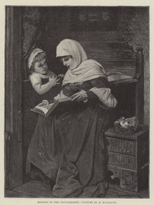 Lettura al convalescente da Hermann Kaulbach